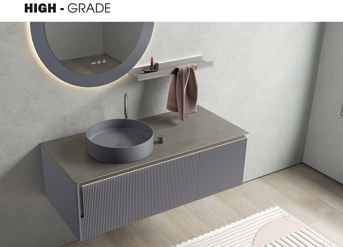 2106 实木烤漆浴室柜(镜)组合 图一 2106 实木烤漆浴室柜(镜)组合 图一